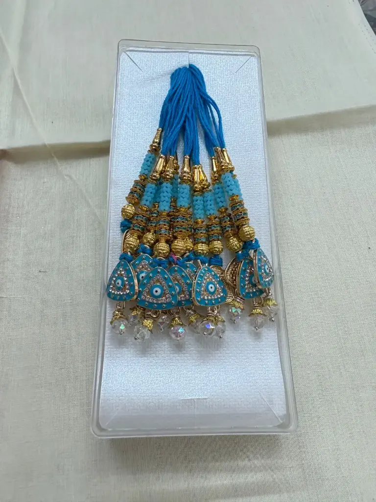Blue Pedal With Moti Bhabhi Rakhi