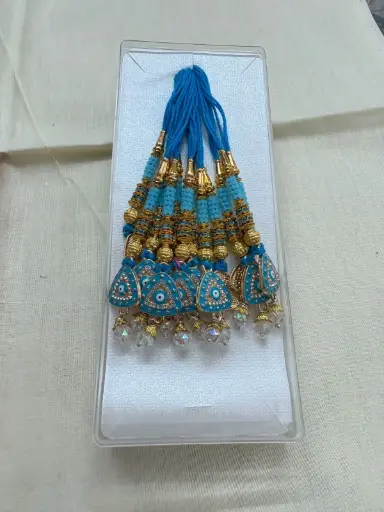 Blue Pedal With Moti Bhabhi Rakhi